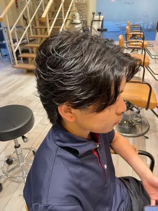 ショート パーマ メンズ パーマ/フェード🔥 佐々木波人のヘアスタイル