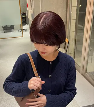 ショート 透明感カラー/顔周り カット🎀ヒラバルのヘアスタイル