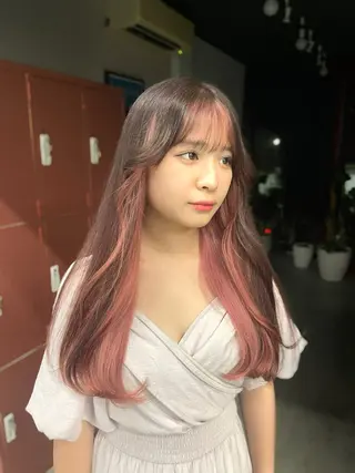 ロング カラー ハイトーン/メンズ/ デザイン/梅田/ミユのヘアスタイル