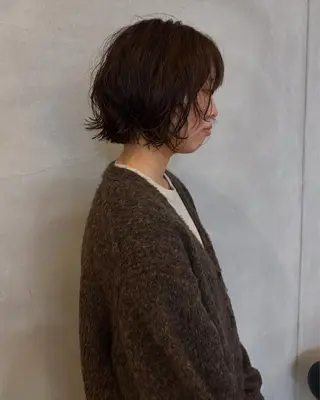 ミディアム パーマ Salt所属・【Salt】 ミオリのヘアスタイル