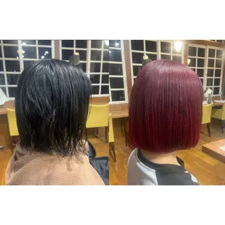 ミディアム カラー topstylist 野口　雅のヘアスタイル