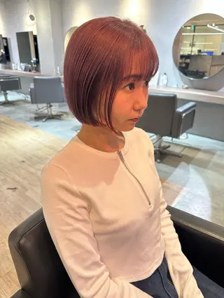 ショート カラー 美髪・シールエクステ ホソタニリョウコのヘアスタイル