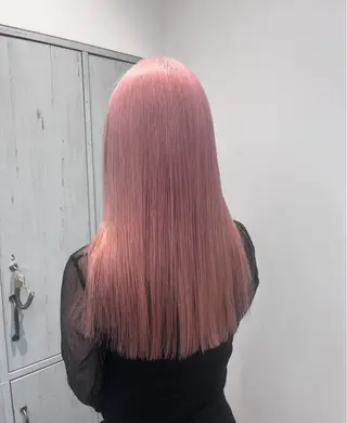 ロング YUME/ ブリーチ／ハイライトのヘアスタイル