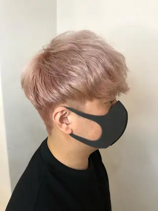 ミディアム カラー メンズ 🤍中野 レオ🤍のヘアスタイル