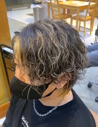 カラー パーマ メンズ メンズスタイル 完全再現/仁翔のヘアスタイル