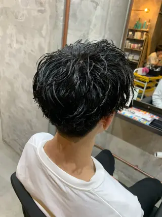 パーマ メンズ ⚡️メンズパーマ特化 mens支持◎/忠地のヘアスタイル