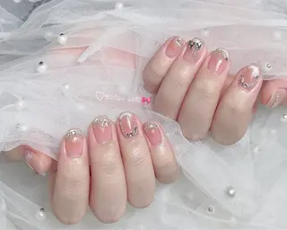 ネイル 〜Shine Nail〜【サイナネイル】パラジェル／ 長さだし／持ち込み／ワンホン／フィルイン所属・サイナ🎀 長さだし&デザインのネイルデザイン