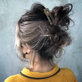 セミロング ヘアアレンジ ヘアセット・ネイル 🎀あんりん🎀のヘアスタイル