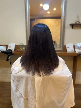 ロング Hair & Eyelash Riche所属・肥田 夕蘭のヘアスタイル