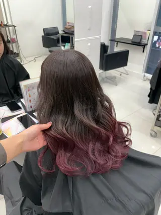 ロング カラー ALIVE原宿🖤 カラーリストるねこのヘアスタイル