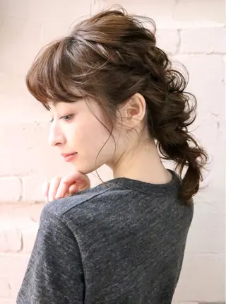 ミディアム まつパ・ヘアセット ♡Chinami♡のマツエク・マツパデザイン