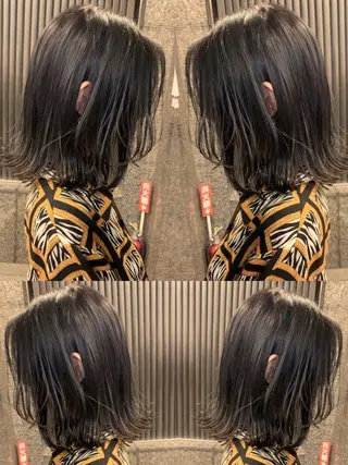 ミディアム カラー ヘアアレンジ ブリーチ＆カラーが 得意☀️望月宣雄☀️のヘアスタイル