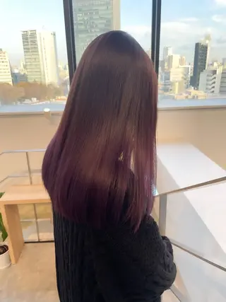 ミディアム カラー ヘアアレンジ ミニボブ/ブリーチ 🌈MISATOのヘアスタイル