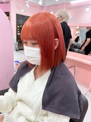 セミロング ❄️💛エクステ ブリーチ❄️yukiのヘアスタイル