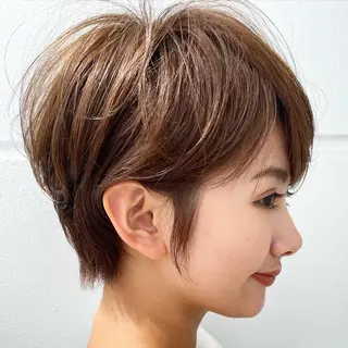 ショート カラー LucksiMie 銀座店所属・【韓国　レイヤー 髪質改善✨】かずのヘアスタイル