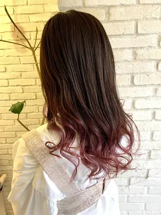 ロング カラー レイヤー＆カラー 人気美容師倉崎涼のヘアスタイル