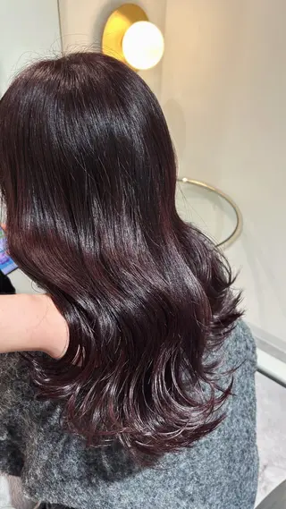 ミディアム カラー 美髪✨艶髪✨髪質改善 カラー特化❕阿部里美のヘアスタイル