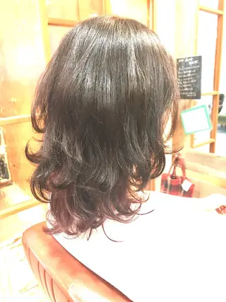 ロング カラー パーマ ヘアアレンジ 増子 幹樹のヘアスタイル