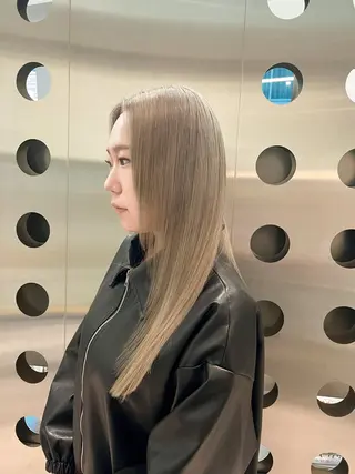 セミロング カラー 堀江 /木下椋麻のヘアスタイル