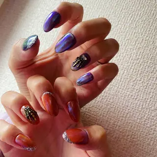 セミロング ネイル Parfum パルファンのネイルデザイン