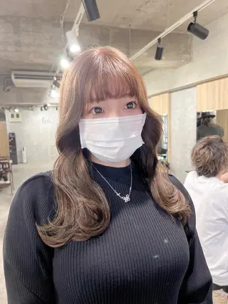 ロング カラー 韓国レイヤー/ 顔周り💕田中将吾のヘアスタイル