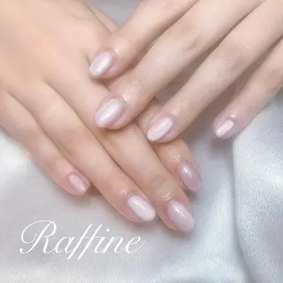 ネイル RAFFINE 月🦋🩵のネイルデザイン