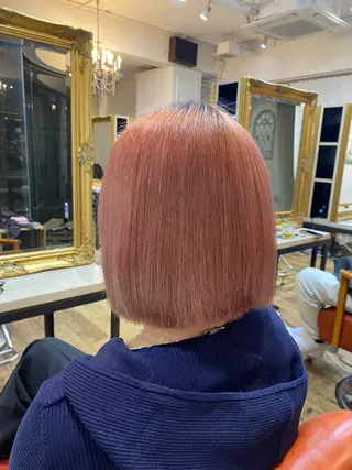 ショート カラー ヘアアレンジ ☀ハイトーンカラー☀ 治野心のヘアスタイル