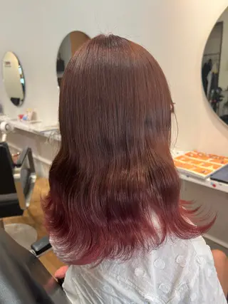 カラー イシイ ハルナ 🤍のヘアスタイル