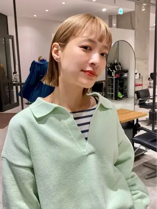 ショート カラー 似合わせカット レイヤーボブウルフのヘアスタイル