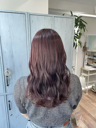 ロング ピンク・ラベンダー/ レイヤー/NANAのヘアスタイル