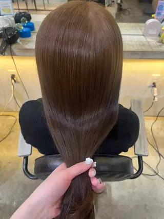 ロング 顔まわりカット/ 艶感カラー/sikiのヘアスタイル