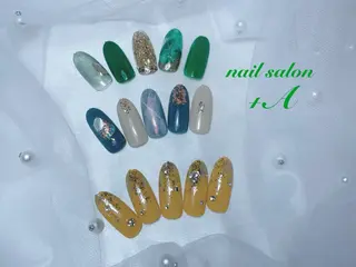 ミディアム nail salon +A所属・Nail Salon +Aのネイルデザイン