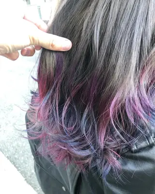 セミロング カラー 原宿サロン代表 デザインカラー伊藤卓のヘアスタイル