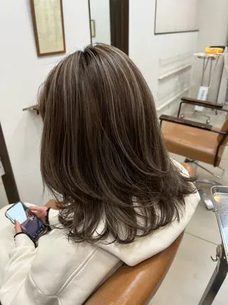 ミディアム 森本 翔大のヘアスタイル