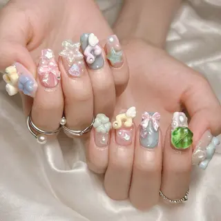 ネイル junna のぞいてねのネイルデザイン