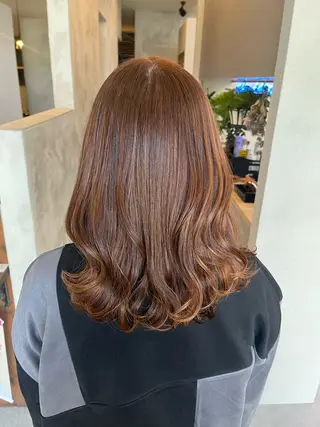 ミディアム カラー Salon de  COCO所属・Yuka /ツヤカラー✨のヘアスタイル