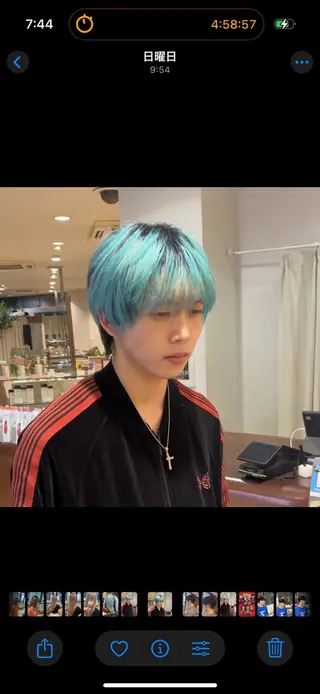 ショート カラー CONAN｜レイヤー ボブ／ハイトーンのヘアスタイル