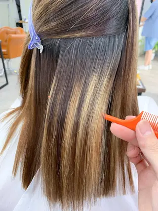 セミロング 🥇近藤 恭輔🥇 Recharme新保のヘアスタイル