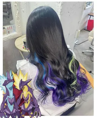 ロング カラー GARU-ガル-所属・TSUNO🦖 派手髪/オタク美容師のヘアスタイル