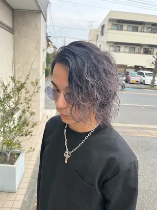 カラー メンズ 吹田 駿 髪質改善縮毛矯正のヘアスタイル