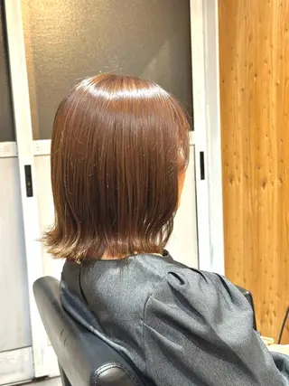 ミディアム カラー ✂︎cadre✂︎ 🪶かまだれいし🪶のヘアスタイル