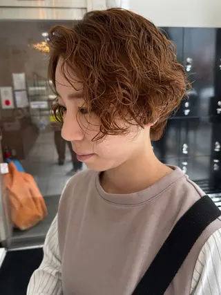 ショート パーマ CHIC   amitie所属・CHIC 蘭のヘアスタイル