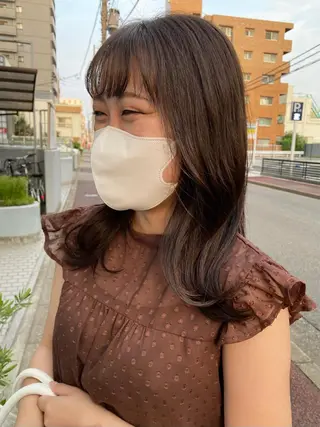 ロング 中尾 未来/艶カラー /カットモデルのヘアスタイル