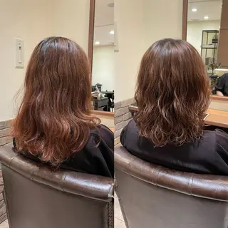 ミディアム パーマ 太田陽葉里/ パーマモデル募集中のヘアスタイル