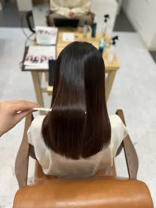 ロング カラー MIZUKI🫧ྀི 韓国ヘアAFLOATのヘアスタイル