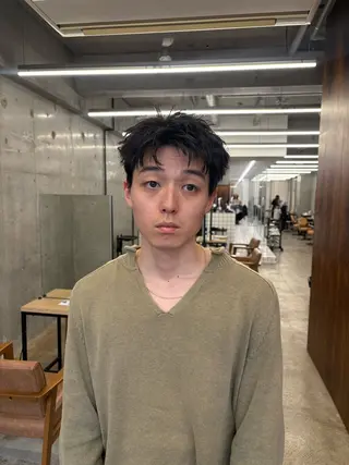 ショート メンズ 《メンズ支持NO.1 ×艶ブラウン》ソウタのヘアスタイル