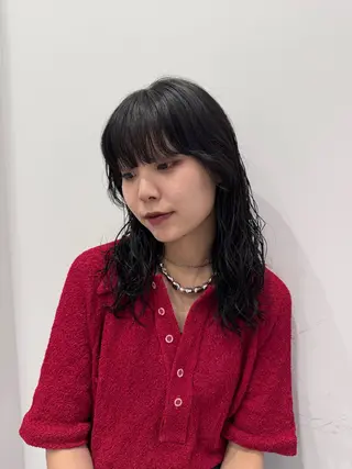 セミロング パーマ 艶カラー ⋆✦ HIROMIのヘアスタイル