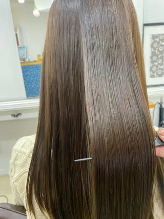 ロング カラー リルウヘアー 天王寺のヘアスタイル