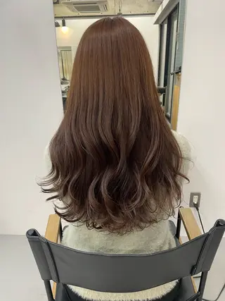 ロング カラー カットモデル/ ハイトーン/ゆうあのヘアスタイル