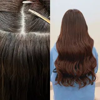 ロング OLD.L所属・エクステ&カラー専門 羽エクステ 新大久保のヘアスタイル